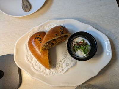 handmade stuffed pie